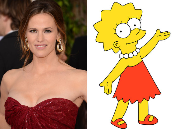 Jennifer Garner, Lisa Simpson Jennifer Garner, Lisa Simpson